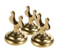 PENIKOKO 3pezzi Porta Numero Tavolo in Metallo Fermacarte Compatto Dorato Porta Segnaposto Elegante per Ristoranti Matrimoni e Feste Small Space Supporto Note Multifunzionale
