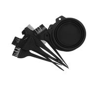 PENIKOKO 3sets Kit per Tintura Capelli Ciotola Pieghevole Pennello e Pettine per Miscelare Colori Set Strumenti Portatile per Tinture Fai da Te
