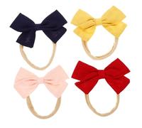 PENIKOKO 4 pezzi Fasce per Neonata e Lino con Morbidi Ed Elasticizzati Accessori Delicati per Segni per e Speciali