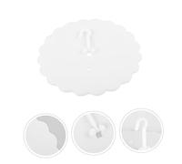 PENIKOKO 4 Pezzi Ganci per da Cupola in Plastica con Adesivo Forte Supporto e Design Minimalista per Camera da e Decorazioni