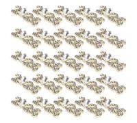 PENIKOKO 40 Pezzi 40 Pezzi Strass e Ciondoli per Unghie a Forma di Numero 2026 in Lega Dorata, Pietre Flatback per Nail Art Brillanti, Decorazioni Unghie per Manicure Elegante e Occasioni