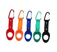 PENIKOKO 5 Clip Portabottiglie in Silicone Colorate Fibbia Fermaborraccia Resistente per Trekking Escursionismo e attività Outdoor Supporto per Zaino e Bicicletta