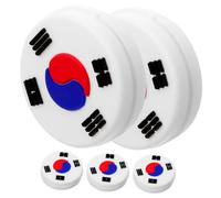 PENIKOKO 5 Pezzi Ammortizzatori per Racchette da Tennis in Silicone con Design Bandiera Nazionale smorzatori Vibrazioni antishock per ridurre sforzi Braccio stabili e Leggeri per Uso