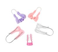 PENIKOKO 5 pezzi Clip Nasali in Silicone Correttore Naso Invisibile per Allargare e Sollevare Migliora e Nasale Adatto per Uso Quotidiano e Notturno