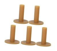 PENIKOKO 5 Pezzi Tee da Golf in Gomma 70mm Resistente Colore caffè, Leggero e Durevole per Pratica su Terreni Duri e Invernali, Testa Infrangibile e Stabile per Colpi Precisi