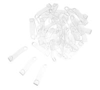 PENIKOKO 50 Ganci di Collegamento per Gruccia in Plastica Trasparente 9 CM Clip Salvaspazio per Organizer Armadio Ganci Appendini a Cascata per Vestiti Accessori per Ottimizzazione