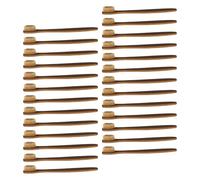PENIKOKO 50 Pezzi Spazzolini da Denti in Bamboo Naturale Setole Morbide per Gengive Sensibili Manico Antiscivolo in Bamboo per Adulti per Viaggi e Vita Condivisa