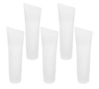 PENIKOKO 5pezzi Bottiglie Ricaricabili Viaggio in Pvc e Pp Ecocompatibili Adatte Per Shampoo Detergente Crema Mani Lozione Per Per Valigia Borsa e Sport