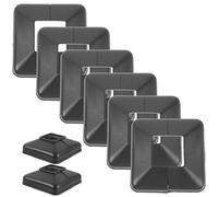 PENIKOKO 6 Pezzi Cappelli per Pali Quadrati in Vinile 40x40 Cm, Copripalo Decorativi per Ringhiere Balcone, Tappi per Pali di Recinzione Facili da Pulire, Protezione per Animali e Persone