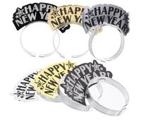 PENIKOKO 6 Pezzi Cerchietti Festivi per Capodanno Tiaras Eleganti per Decorazioni Festa Accessori per Capodanno Headgear Divertenti per Celebrare Anno