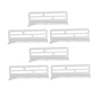 PENIKOKO 6pezzi Divisorio Regolabile Per Frigorifero in Plastica Riutilizzabile Clip Multifunzionali Per Separare e Organizzare Gli Scomparti Interni Del Frigorifero Per Conservare e