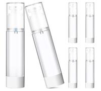 PENIKOKO 6pezzi Flaconi Spray Trasparenti per Viaggi Contenitori Pompa Airless per Articoli da Toeletta Piccoli Flaconi Vuoti per Lozione e Cosmetici da Viaggio