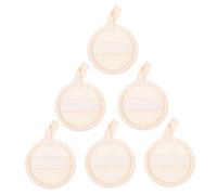 PENIKOKO 6pezzi Spugna in Luffa Naturale per Viso Scrubber Esfoliante Detergente Panno per Corpo Rimuove Macchie Purifica Uso Quotidiano Bagno e Doccia