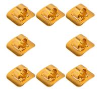 PENIKOKO 8 Morsetti Guida per Cavi Bici da Montagna e Strada in Lega di Alluminio con Clip a C Adesiva per Gestione Tubo Freno e Cavi Cambio, Supporto Fissaggio per Telaio Ciclismo