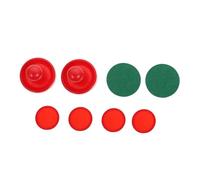 PENIKOKO Accessori Tavolo Air Hockey con Puck e Pusher in Rosso Spesso per Scorrimento Liscio e Protezione Superficie Ricambio Familiare e Divertimento