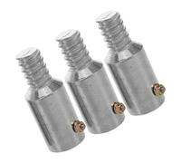 PENIKOKO Adattatore Connettore in Alluminio Filettato 25mm per Manico di Scopa, Punte di Ricambio per Aste in Metallo e Legno, Set da 3 Pezzi per Prolunghe Fai da Te