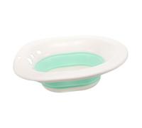 PENIKOKO Bidet Pieghevole per Bagno in Materiale Resistente Design Adatto Sedili Wc Standard per Donne in Gravidanza Anziani e Post Operatorio Colore Bianco e Verde