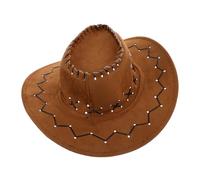 PENIKOKO Cappello Cowboy Western per Cappello Cowgirl Leggero e Resistente Accessorio Festa e Costume Adatta per Ragazze Design Classico e Materiali Robusti