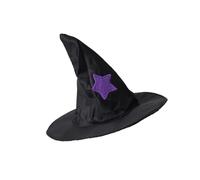 PENIKOKO Cappello da Strega per Gatti Nero, Accessorio Raffinato e Semplice per Costume di Halloween e Feste a Tema