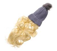 PENIKOKO Cappello Parrucca Invernale Da Donna Chioma Lunghi e Ricci, Berretto Lavorato a Maglia Elastico, Accessorio Caldo e Morbido Per Uso Quotidiano, Viaggi e Attività Outdoor