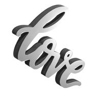 PENIKOKO Centrotavola d'Amore Romantico in Legno e Acrilico Decorazione da Tavolo Lettere per Matrimonio Cartello d'Amore da Tavolo Stabile per Feste e Casa Ornamento Delicato e Pratico