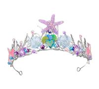 PENIKOKO Cerchietto in Lega di Zinco e Plastico Sirena Donna Design Elaborato a Conchiglia Accessorio Elegante Può essere Indossato come Collana per Feste di Compleanno e Evento