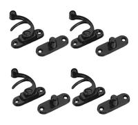 PENIKOKO Chiusura a Gancio Vintage in Lega di Zinco 4 Pezzi Fibbie Decorative per Scatole di Legno e Portagioie Serratura Anticata per Casse e Bauli Ferramenta per Mobili e Progetti Fai