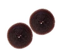 PENIKOKO Ciambella per Chignon 2 Pezzi Medio 9g in Nylon Resistente Accessori per Acconciature Raccolte Donna Styling Rapido per Eventi Formali e Uscite Quotidiane Colore Caffè