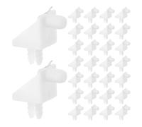 PENIKOKO Connettori Angolari Mobili 90° in Plastica e Ferro Set 100 Pezzi Perni di Supporto per Ripiani Armadi e Librerie Fissaggi per Scaffali e Ottimizzazione Spazio Guardaroba