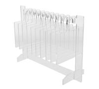 PENIKOKO Espositore per Unghie Finte Grande con Gancio e 10 Etichette Supporto per Campioni di Unghie Vassoio Espositivo per Manicure Art Organizzatore Leggero e Resistente per Saloni