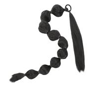 PENIKOKO Estensione Comoda da Indossare in Fibra Alta Temperatura per Coda di Cavallo Afro Lunga Nero per Creare Immediatamente Nuovi Stili Naturali senza Segni