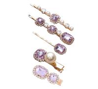 PENIKOKO Fermagli Per Chioma in Lega Retrò 5 Pezzi Strass e Perle Per Acconciature Femminili, Copricapo Coordinato Per Ragazze, Accessori Eleganti Per Feste, Matrimoni e Vita Quotidiana