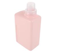PENIKOKO Flacone Dispenser per Detersivo Liquido 1000 Ml in PE Rosa Contenitore Secondario Quadrato Riutilizzabile Sigillo Anti-Perdita Distributore di Sapone per Bucato e Gel Doccia per