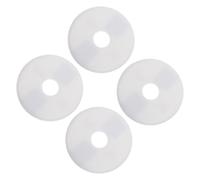 PENIKOKO Flangia Rotonda Bianca Divisa a Parete per Tubi 5/8' - Set 4 Piastre di Copertura Autoadesive per Rubinetti Clip - Rosone Decorativo per Copertura Fori in Cucina, Bagno