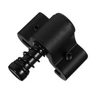 PENIKOKO Limitatore per Porta Scorrevole in Nero Regolabile e Resistente con Finitura Opaca Accessorio per Guide Scorrevoli e Porte Muro per Uso ed
