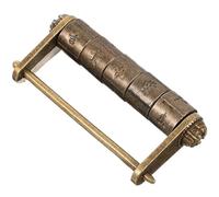 PENIKOKO Lucchetto Vintage Piccolo in Metallo con Password Testuale Serratura Antica per Armadi e Scatole Facile da Usare e Installare Stile Cinese Tradizionale