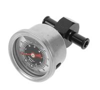 PENIKOKO Manometro Pressione Olio per Auto con Adattatore 3/8” in Lega di Alluminio, Manometro Meccanico per Pressa Olio Veicoli, Installazione Rapida per Monitoraggio Carburante Intenso