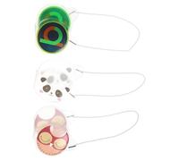 PENIKOKO Maschere Refrigeranti Occhi Bambini 3 Pezzi in Pvc Colore Assortito Morbide Sicure la Pelle senza Lasciare Segni per Hotel e Treni Stili multipli