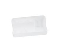 PENIKOKO Organizer per Nail Art Bianco con Scomparti per Strumenti Unghie Custodia Compatta e Portatile per Casa e Negozio per Tenere in Ordine Scrivania e Tavolo