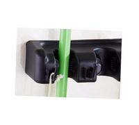 PENIKOKO Organizer Porta Scope e Mop da Parete Multifunzionale Posizioni con Ganci Supporto Robusto per Cucina Garage Giardino e Ufficio Montaggio Muro Facile con Colore Nero