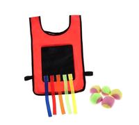 PENIKOKO Palla Appiccicosa con Gilet Palline Morbide e Code Colorate per Divertimento all e Facile Colore Casuale
