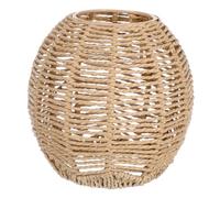 PENIKOKO Paralume Lampadario Intrecciato Rattan Artificiale Artigianale e Resistente Decorativo per Casa e Camere da Letto Sospensione Rotonda Piccola Colore Casuale