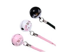 PENIKOKO Pendenti Gatto della Fortuna in Rame con Campanellini per Cellulare e Decorazioni da Borsa Colori Mix Rosa Bianco Nero Accessori Simbolici Resistente e Decorativo