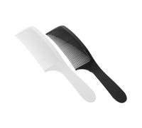 PENIKOKO Pettine per Tagliacapelli Curvo 2 Pezzi Pettini per Sfumatura in Plastica a Denti Larghi Pettine Misuratore per Barberia Uso Professionale e Domestico