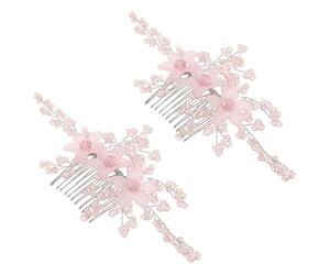 PENIKOKO Pettine Sposa Cristallo Acrilico Accessorio Sposa e Damigelle Pettine Laterale e Artigianale per Matrimonio Compatibile con Stili e Moderni