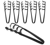 PENIKOKO Pettini per Chioma Denti Larghi per Volume e Texture, 6 Pcs Pettine Styling Portatile per Donna e Stylist, Nero