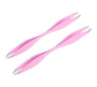 PENIKOKO Pinzette di Precisione per Sopracciglia a Doppia Estremità in Acciaio Inossidabile Pinzette Multifunzionali per Rimozione Peli Incarniti e Lavori Artigianali Design Compatto