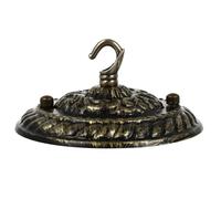 PENIKOKO Placca Soffitto Lampadario Vintage in Ferro e Acciaio Piastra Copertura Retro per Sospensione e Paralumi Montaggio Sicuro per Lampade Catena in Bar e Casa