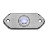 PENIKOKO Pulsante Campanello Esagonale Cablato in Ottone Vintage Piastra Lunga per Campanelli Decorativi da Porta, Interruttore Meccanico Resistente per Ingresso Casa e Ufficio, Montaggio