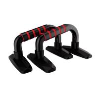 PENIKOKO Push-up Bars Nere e Rosse per Allenamento Muscolare Casa e Palestra Supporto per Flessioni con Impugnature Ergonomiche per Petto Addominali e Braccia Protezione Mano e Stabilità